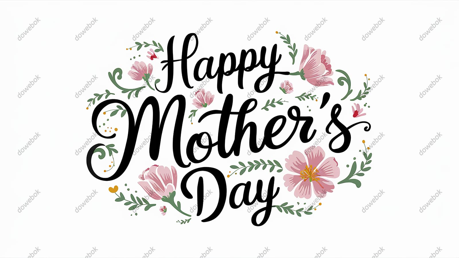 创意 happy mother’s day 字母母亲节背景图片素材(JPG)