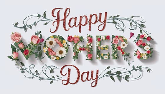 创意 happy mother’s day 字母母亲节背景图片素材(JPG)