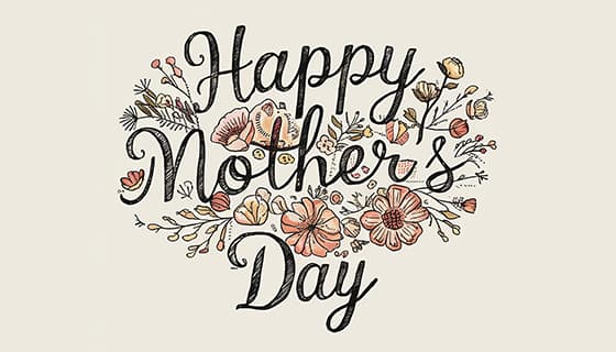 创意 happy mother’s day 字母母亲节背景图片素材(JPG)