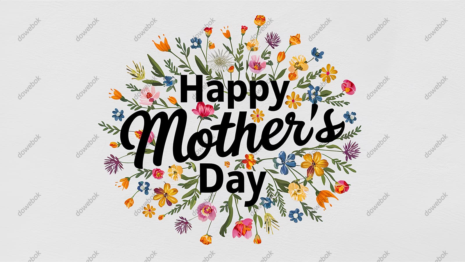 创意 happy mother’s day 字母母亲节背景图片素材(JPG)