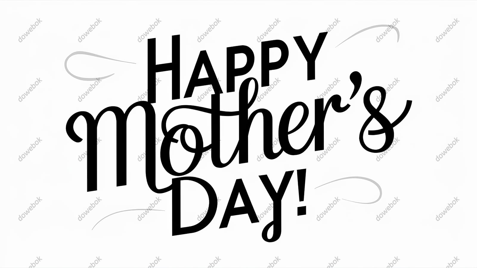 创意 happy mother’s day 字母母亲节背景图片素材(JPG)