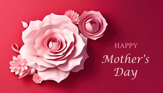 绽放的花朵设计母亲节背景图片素材(JPG)