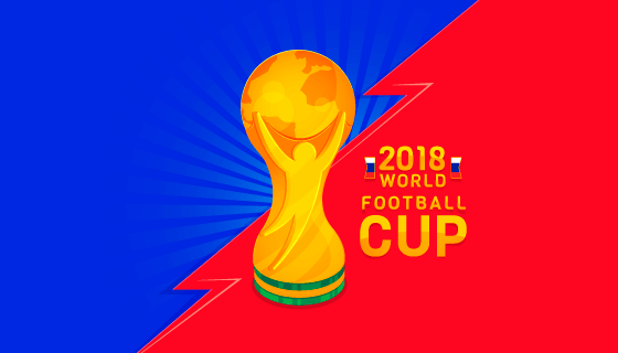 金色奖杯世界杯背景矢量素材(EPS/AI)