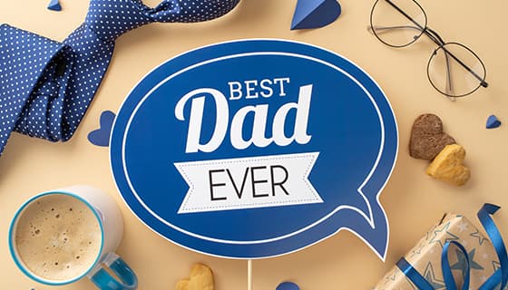 领带礼物咖啡眼镜等设计父亲节背景图片素材(JPG)