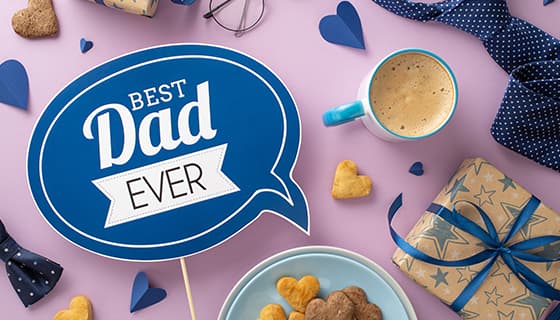 领带礼物咖啡眼镜等设计父亲节背景图片素材(JPG)