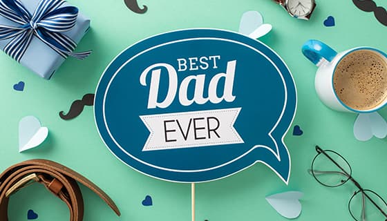 礼物皮带手表眼镜咖啡等设计父亲节背景图片素材(JPG)