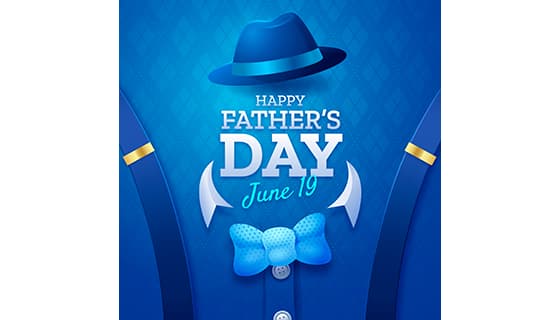 绅士帽和蝴蝶结设计父亲节背景图片矢量素材(AI/EPS)