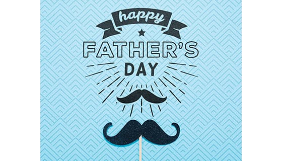 八字胡设计父亲节背景图片矢量素材(PSD)
