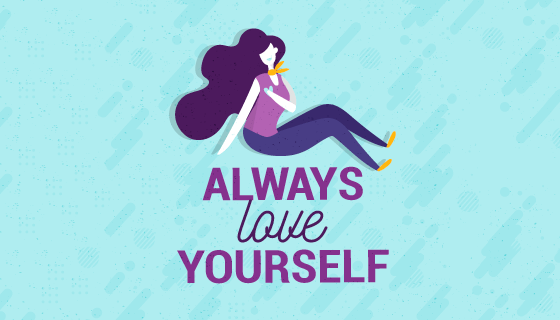 卡通人物和励志名言设计矢量素材(EPS/AI/PNG)