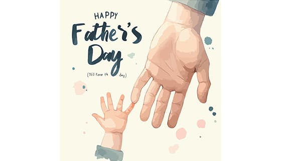 大手拉小手设计父亲节背景图片素材(JPG)