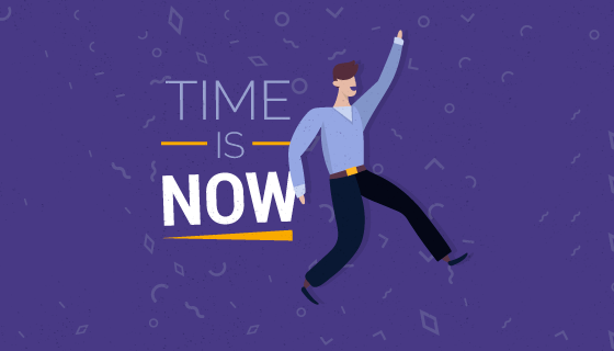 卡通人物和励志名言设计矢量素材(EPS/AI/PNG)