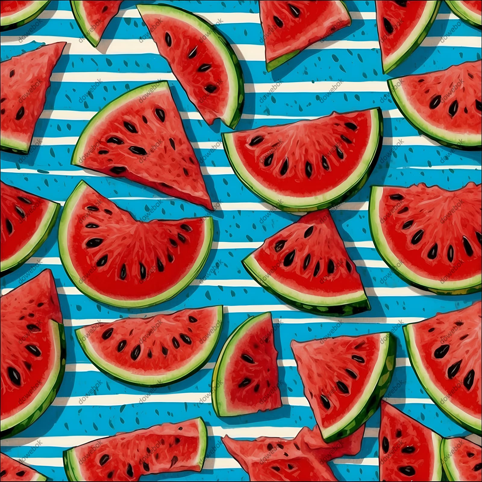 夏天甜甜甜的西瓜背景图片素材(JPG)