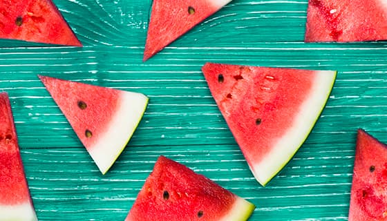 切好的鲜红美味西瓜片素材(JPG)