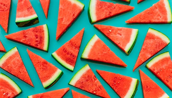 切好的鲜红美味西瓜片素材(JPG)
