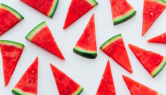 切好的鲜红美味西瓜片素材(JPG)
