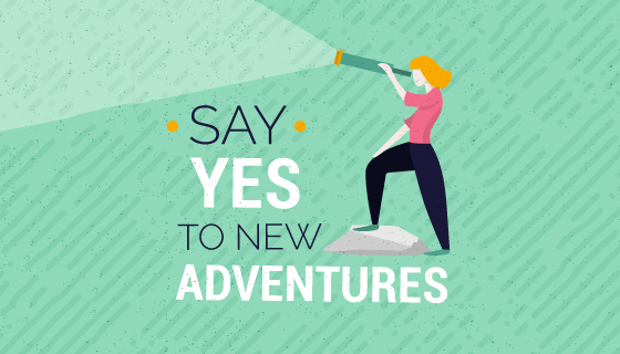 卡通人物和励志名言设计矢量素材(EPS/AI/PNG)