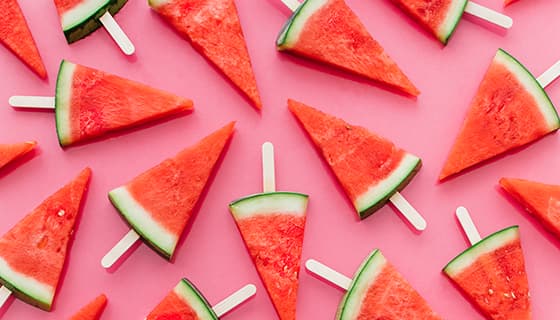 切好的鲜红美味西瓜片素材(JPG)