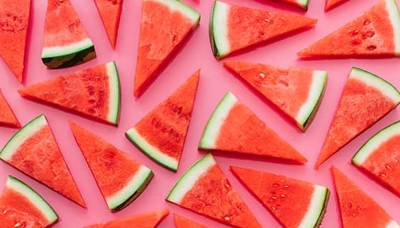 切好的鲜红美味西瓜片素材(JPG)