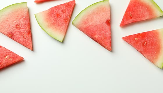 切好的鲜红美味西瓜片素材(JPG)