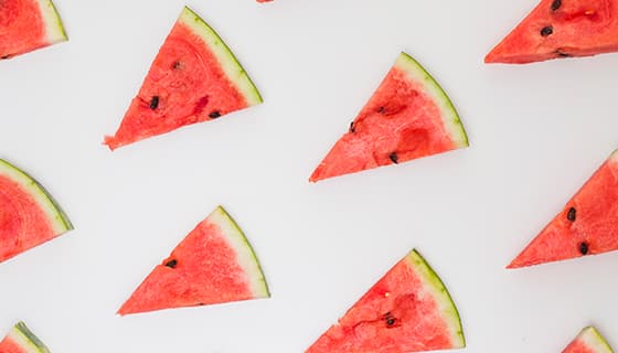 切好的鲜红美味西瓜片素材(JPG)