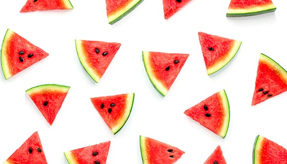 切好的鲜红美味西瓜片素材(JPG)