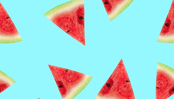 切好的鲜红美味西瓜片素材(JPG)