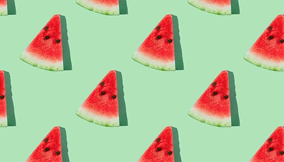 切好的鲜红美味西瓜片素材(JPG)