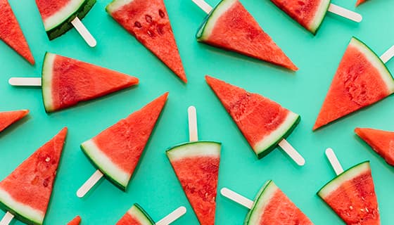 鲜红美味的西瓜片图片素材(JPG)
