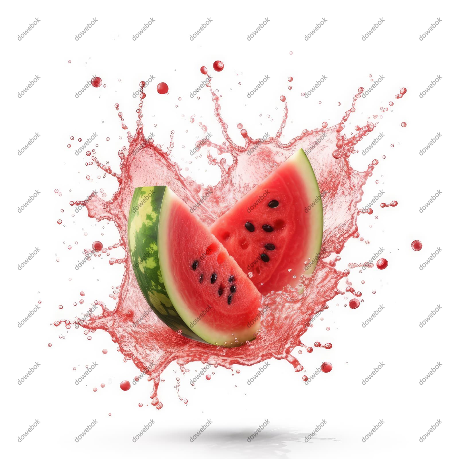 爆汁的西瓜图片素材(JPG)