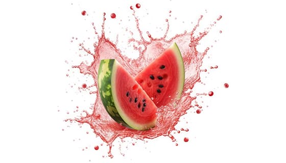 爆汁的西瓜图片素材(JPG)