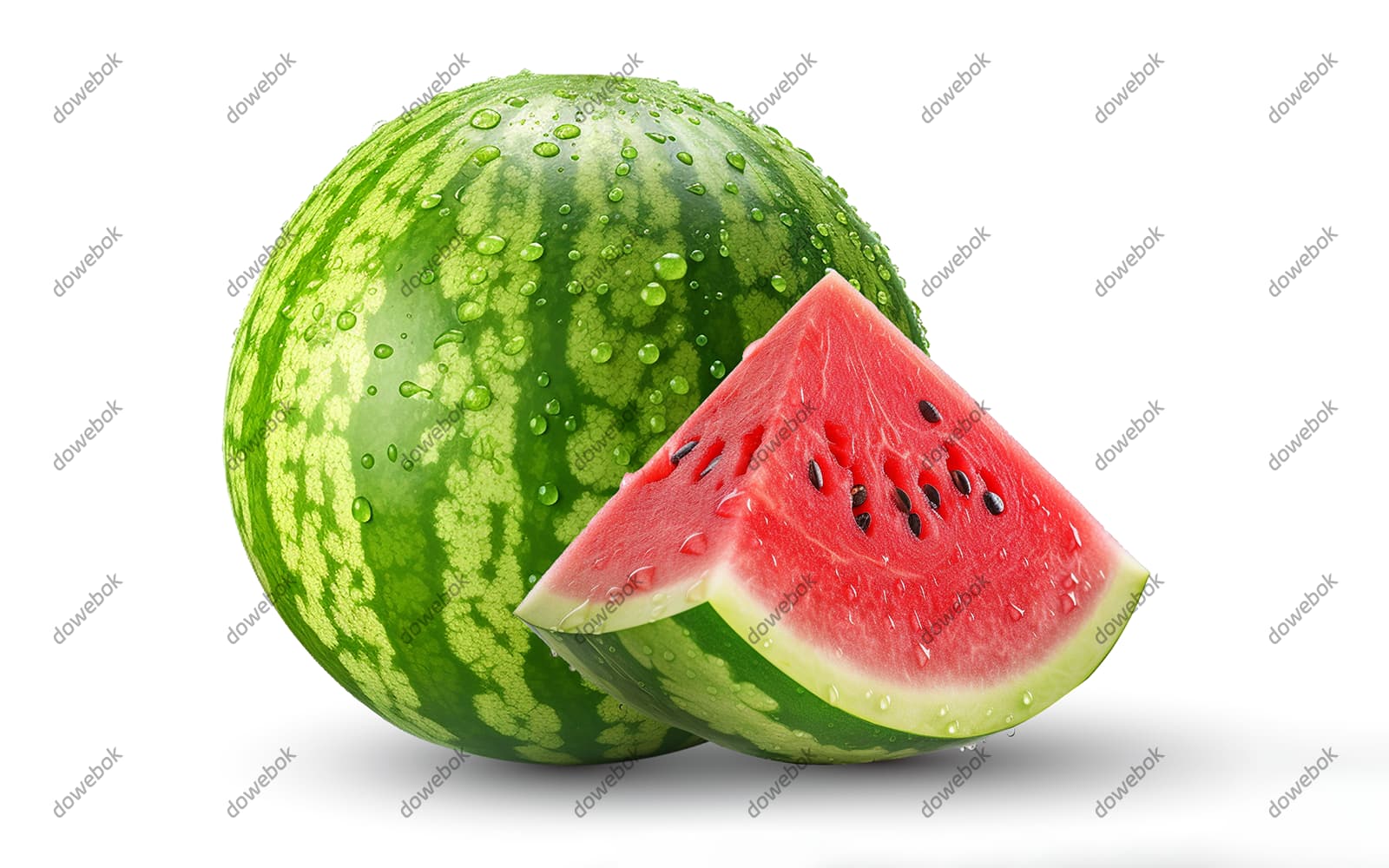 逼真美味的西瓜图片素材(PSD)