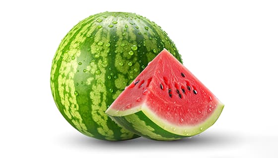 逼真美味的西瓜图片素材(PSD)