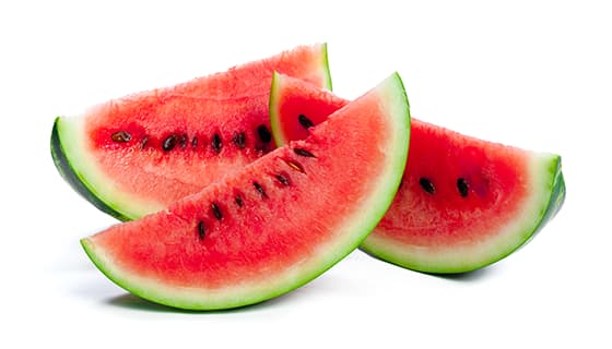 三块鲜红美味的西瓜图片素材(JPG)