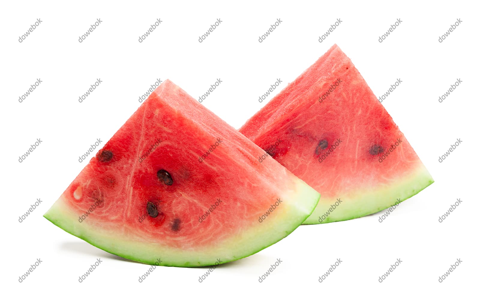 两块鲜红美味的西瓜图片素材(JPG)