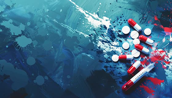 毒品和注射器设计禁毒图片素材(PSD)