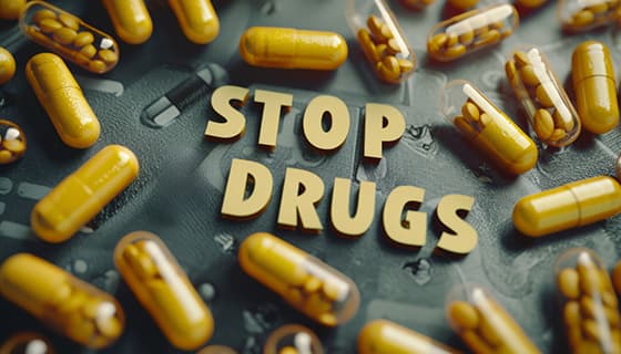 黄色的药品和胶囊设计禁毒图片素材(JPG)