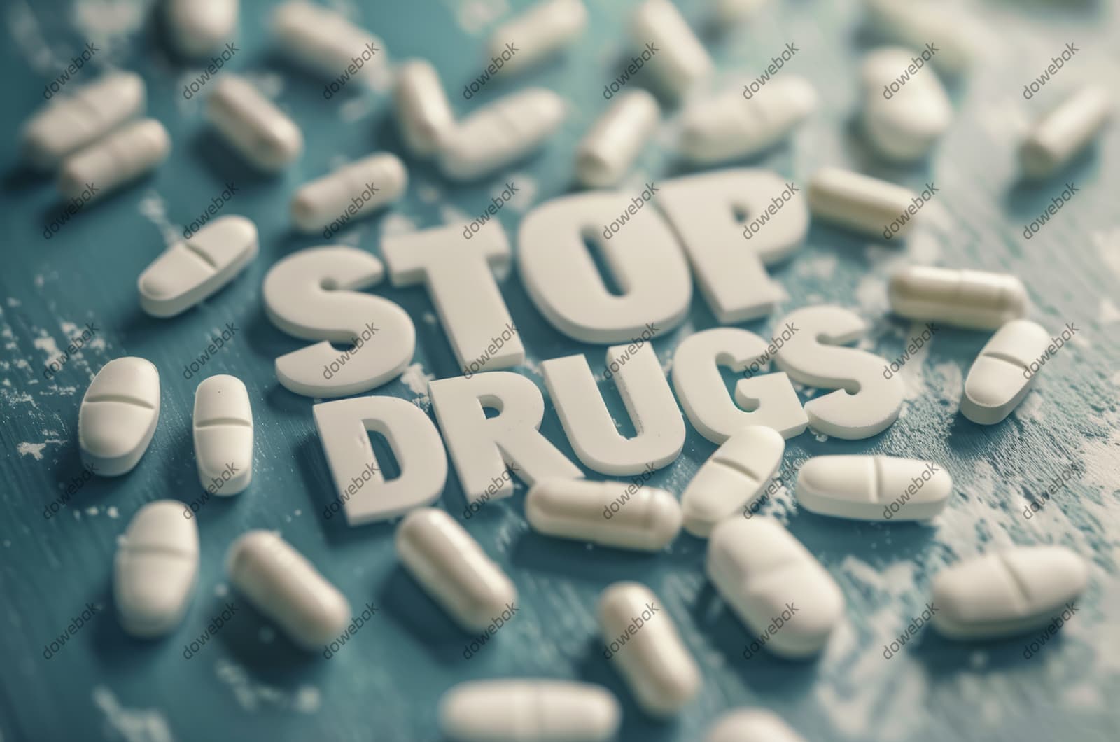 白色药片和胶囊设计禁毒图片素材(JPG)