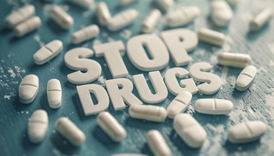 白色药片和胶囊设计禁毒图片素材(JPG)