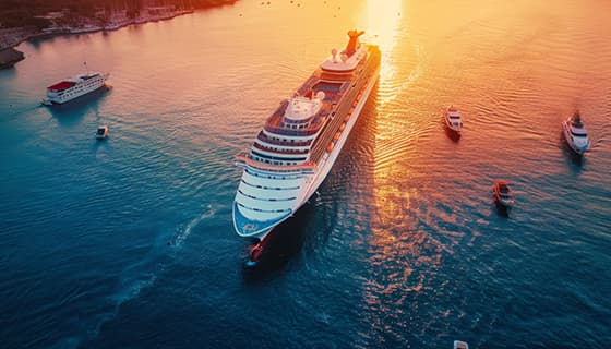 停泊在港口的大型豪华游轮图片素材(JPG)