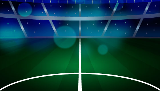 逼真的足球场背景矢量素材(EPS/AI)