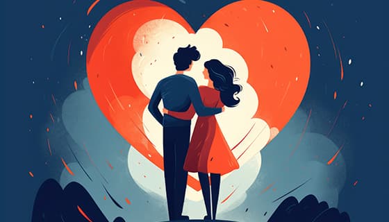 拥抱的情侣恋人图片素材(JPG)