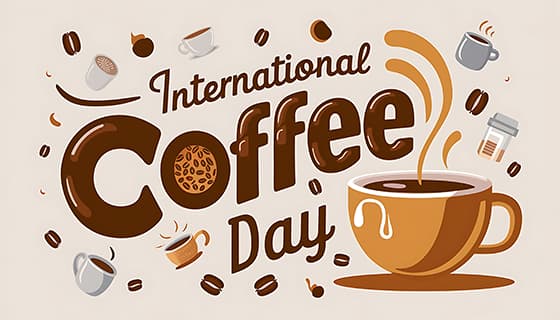 扁平风格冒着热气的咖啡图片素材(JPG)