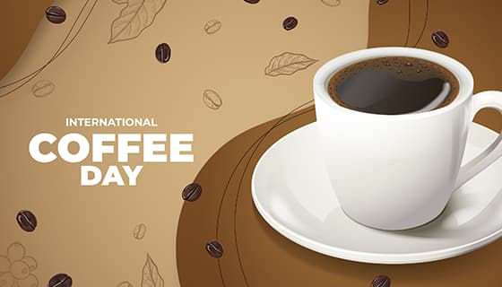 美味的咖啡设计国际咖啡日矢量素材(AI/EPS)