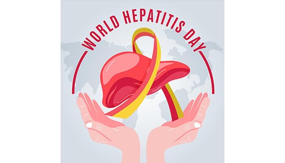 双手捧着肝设计世界肝炎日矢量素材(AI/EPS)
