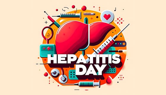 医疗工具和肝脏设计世界肝炎日图片素材(JPG)