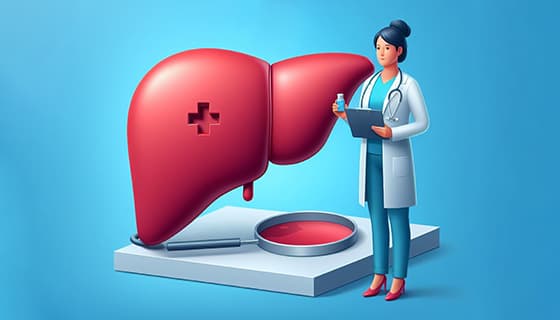 医生和肝脏设计世界肝炎日图片素材(JPG)