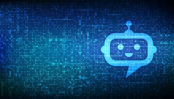 AI聊天机器人背景矢量素材(EPS)