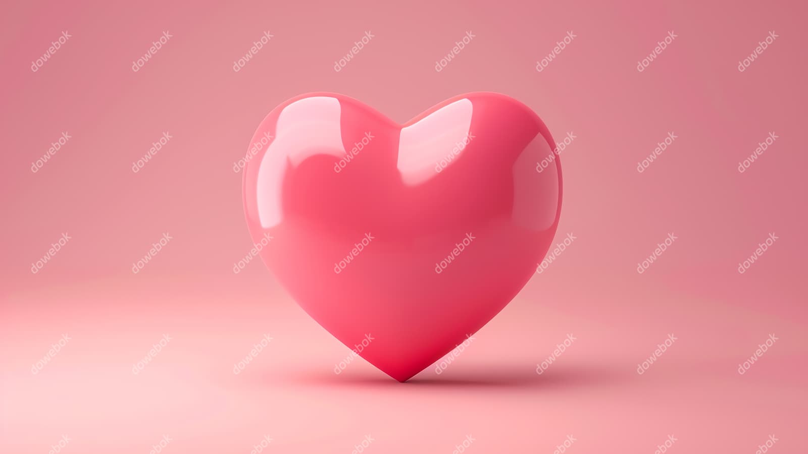 晶莹剔透的立体粉色爱心背景/壁纸图片素材(JPG)