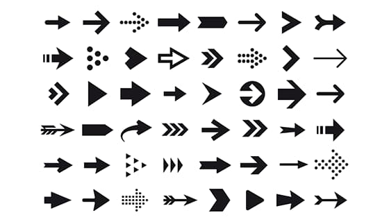 48个黑色箭头图标矢量素材(EPS)