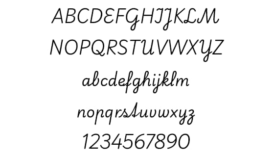 Playwrite Deutschland Vereinfachte Ausgangsschrift